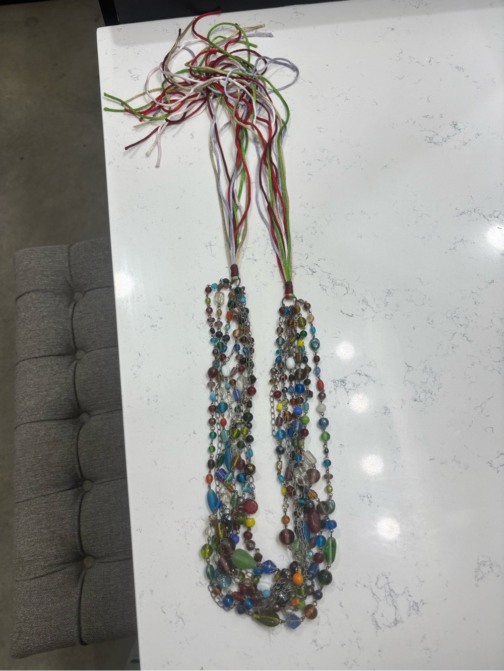 Lot of 3 beaded necklaces Multicolor Beaded Layered Necklaces Women’s Jewelry